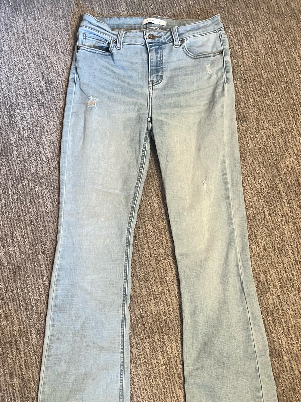 eunina Light Blue Flare Jeans